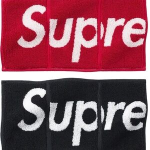 Supreme Red and Black Pocket Squares
